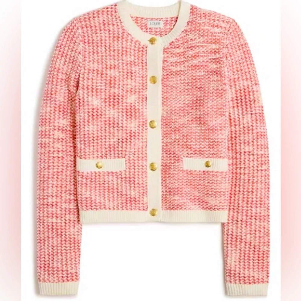 J CREW Popcorn Stitch Cardigan Sweater - Picture 7 of 14